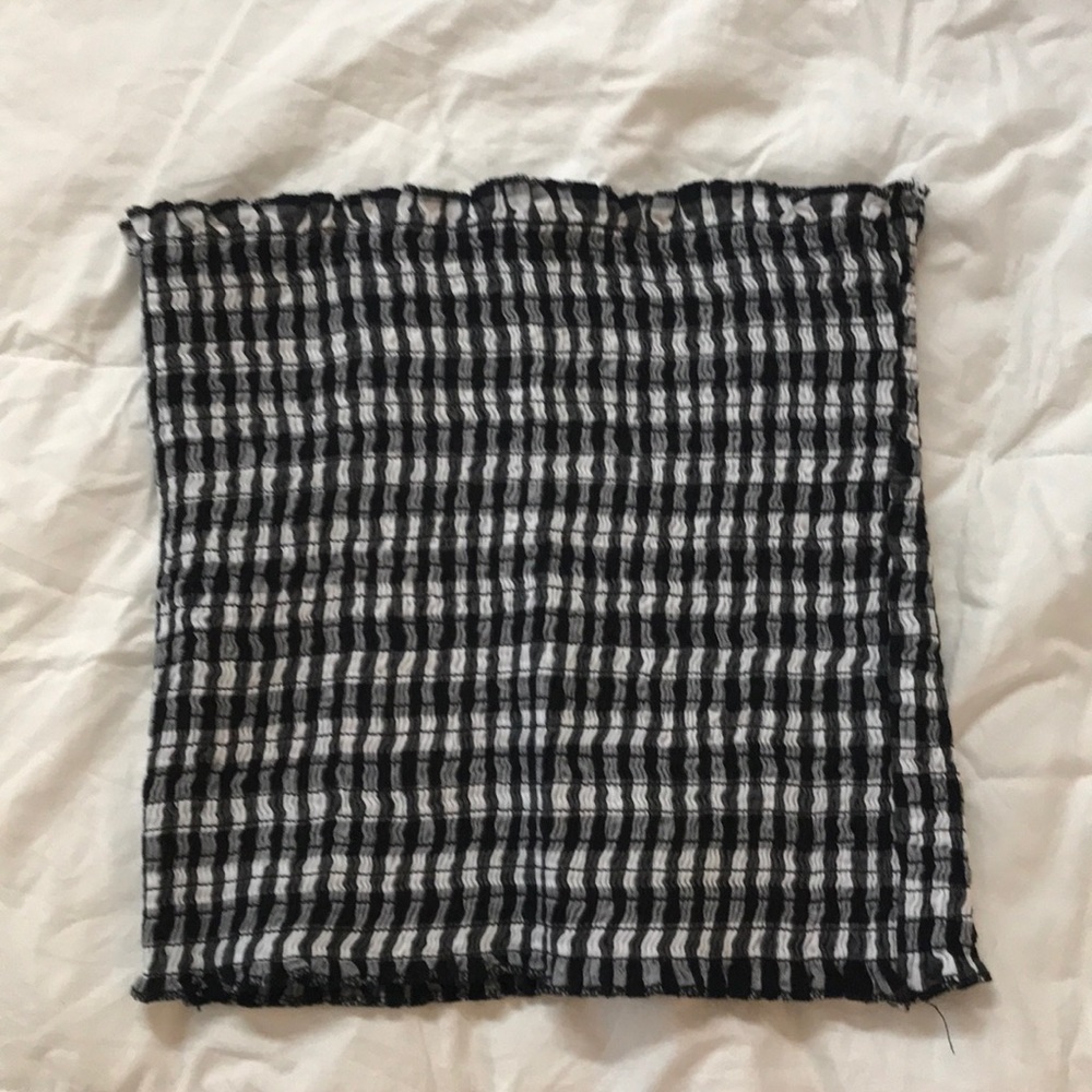 John Galt Checkered Tube Top